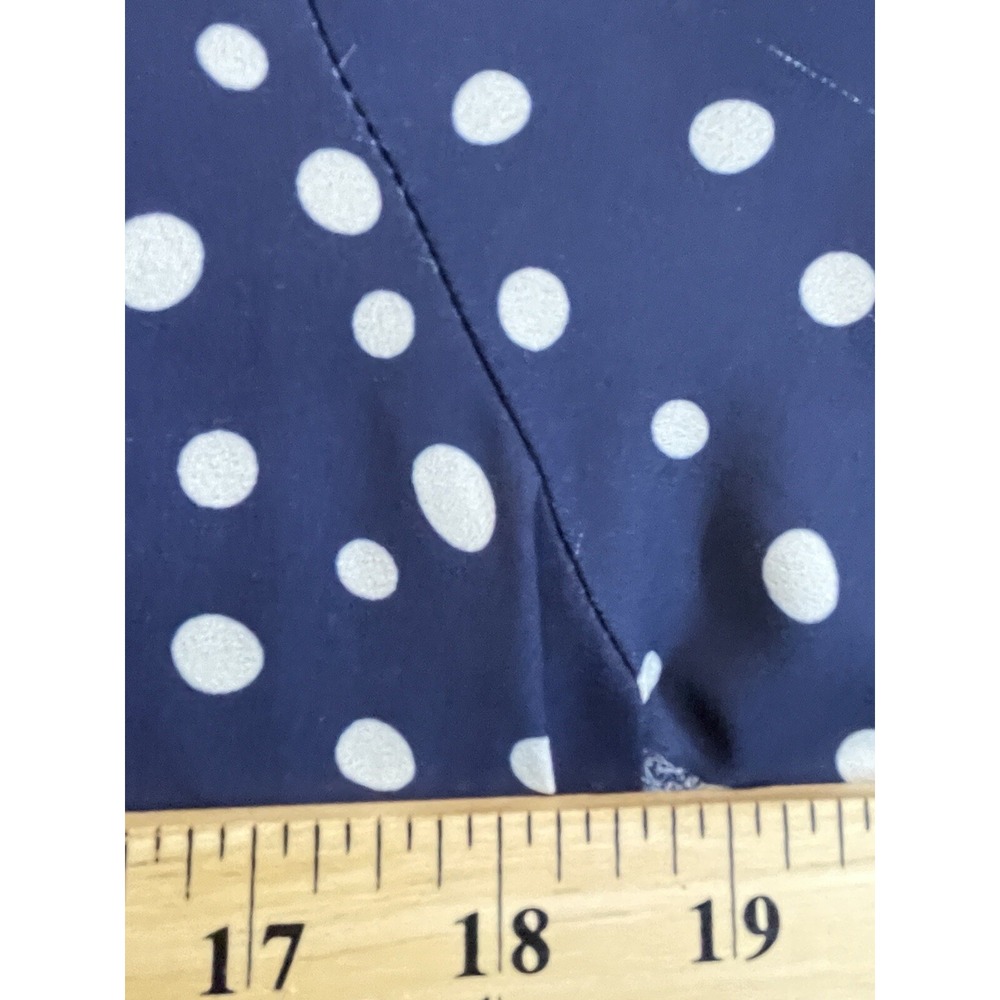Bobeau Polka Dot Lightweight Short Sleeve Pullover Shirt Women Large - Picture 3 of 7